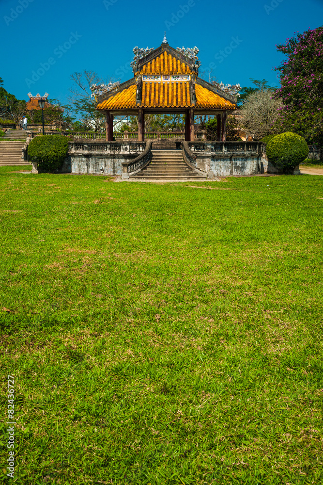 pavilion in parks of citadel, Hue