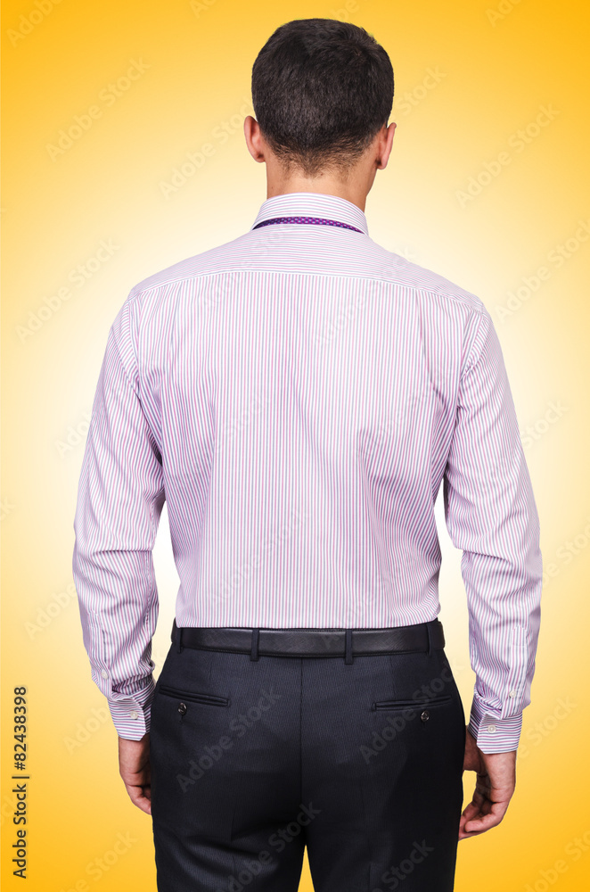 Male model with shirt isolated on white Male model with shirt isolated on white