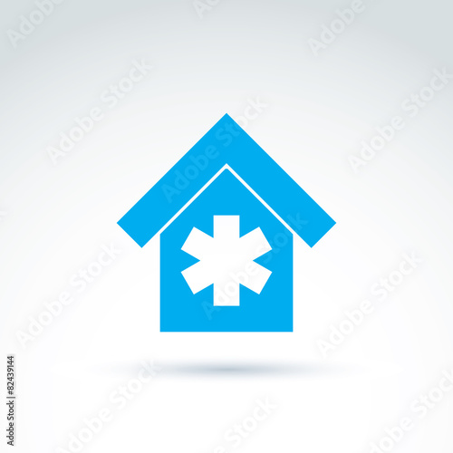Vector blue medical buildin...