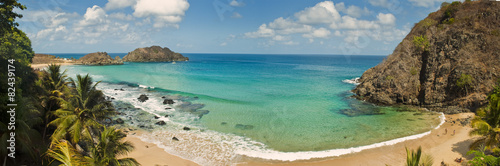 Panoramic view of the beach paradise, Fernando de Noronha photo