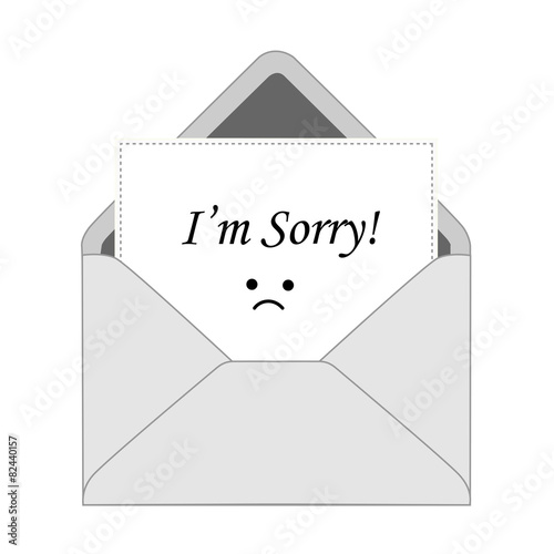 I am sorry card