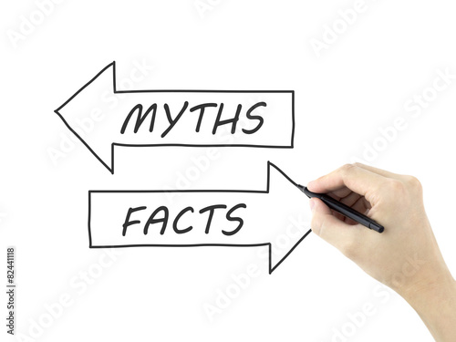 myths or facts words written by man's hand