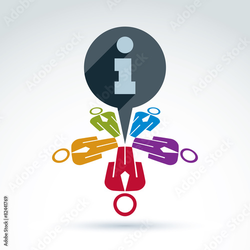 Colorful information symbol...
