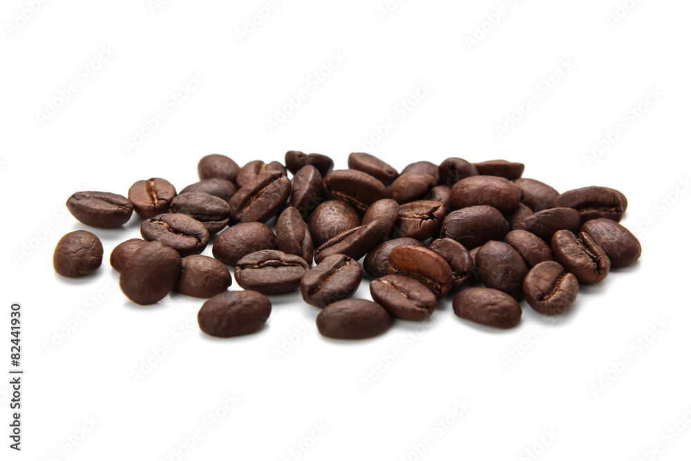 Coffe Beans Isolated On White Background Coffe Beans Isolated On White Background