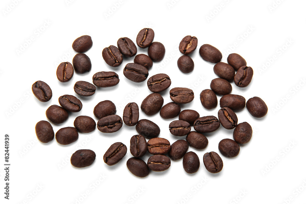 Coffe Beans Isolated On White Background