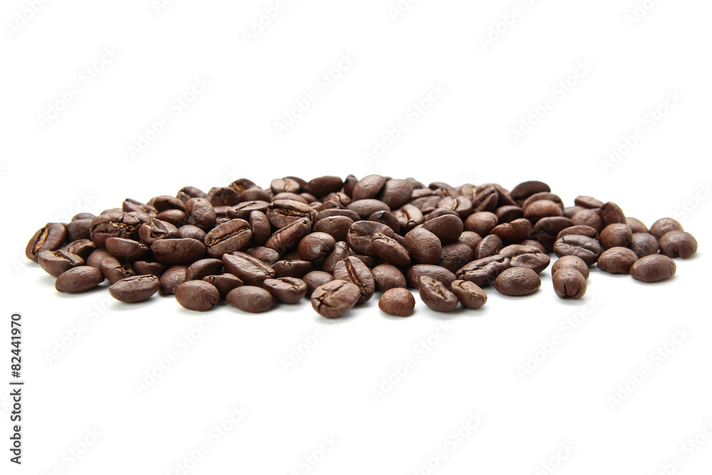 Coffe Beans Isolated On White Background Coffe Beans Isolated On White Background