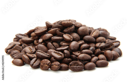 Coffe Beans Isolated On White Background