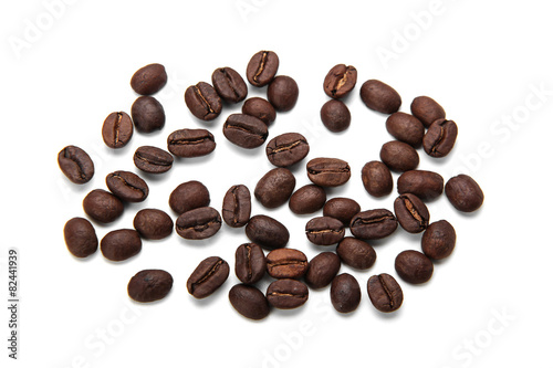 Coffe Beans Isolated On White Background