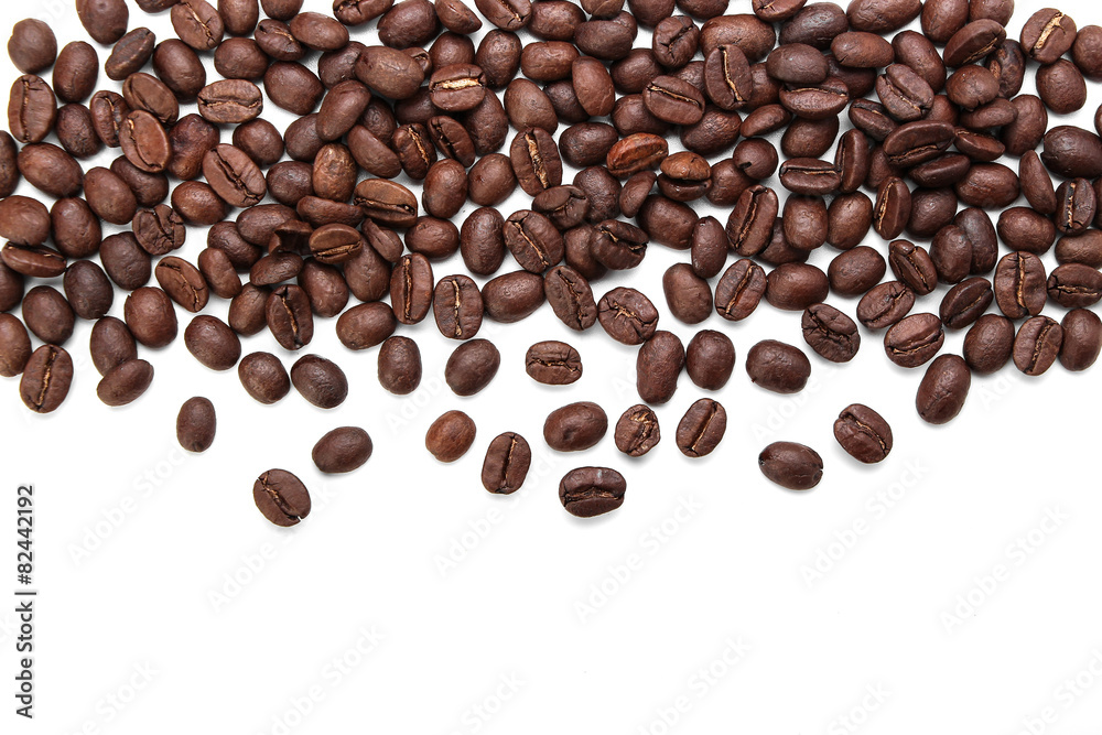 Naklejka premium Coffee beans background