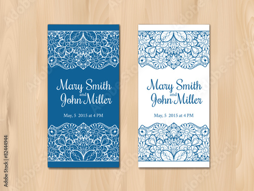 Wedding invitation, card template
