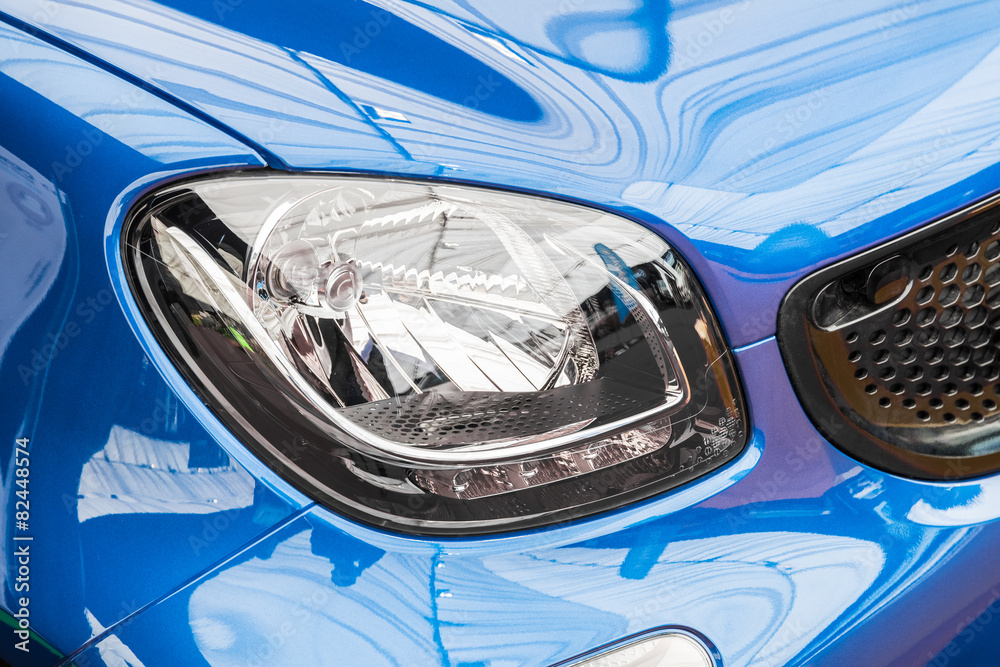 Car Headlight Closeup