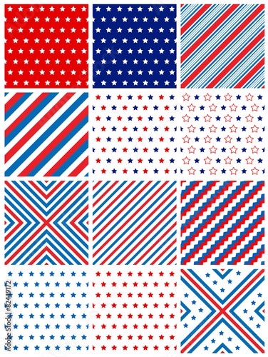 USA patriotic seamless pattern