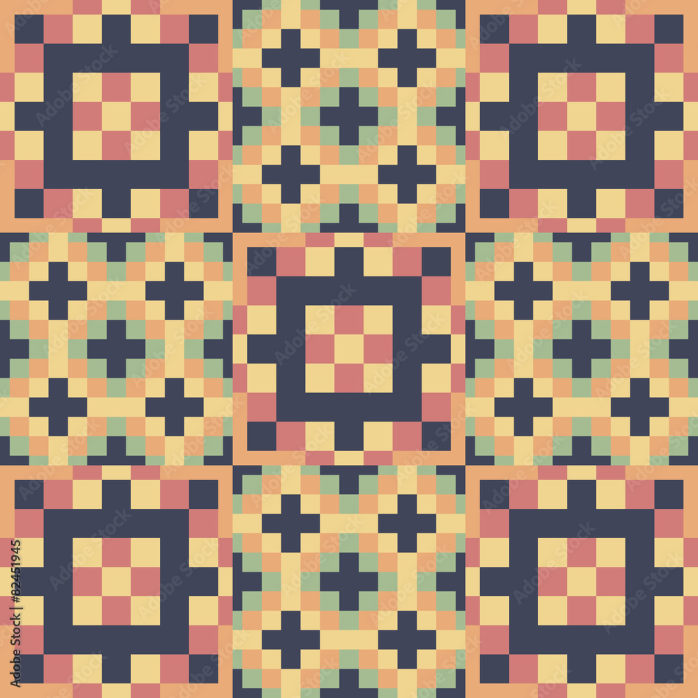 Fototapeta premium Seamless pattern. Mosaic. 