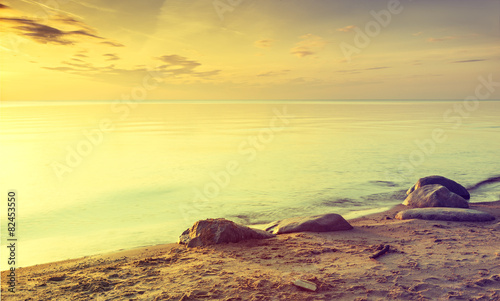 Coastal landscape in Saulkrasti - famous resort in Baltic region