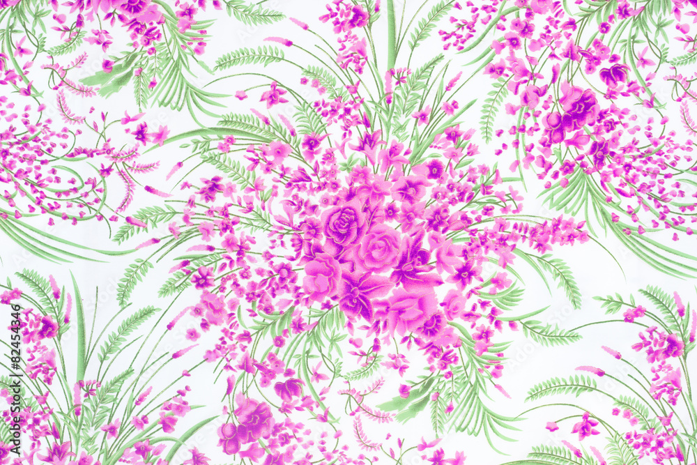 Obraz premium Flower Fabric background, Fragment of colorful retro tapestry te