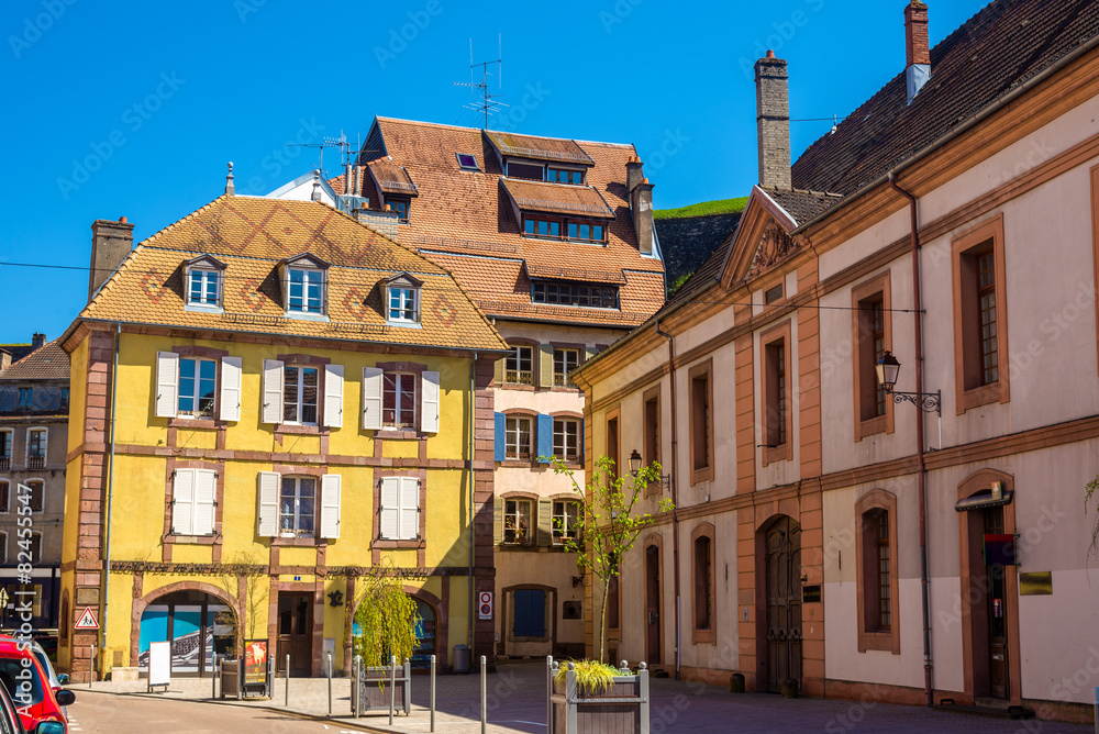 Buildings in the historic centre of Belfort, France