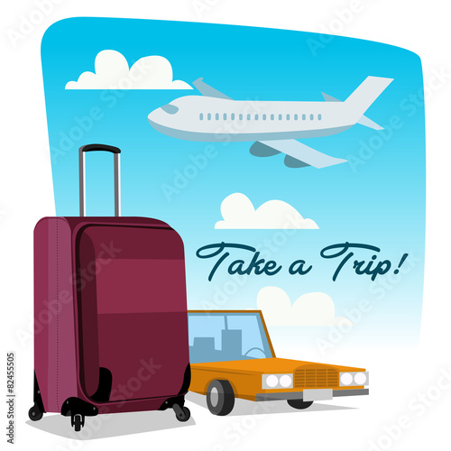 Trip travel background