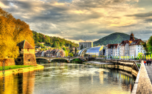 View of Besancon over the Doubs River - France