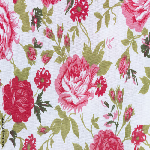 vintage style of tapestry flowers fabric pattern background