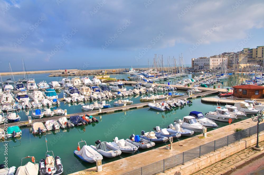 Panoramic view of Bisceglie. Puglia. Italy.