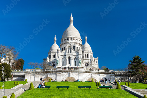 Obraz na plátně Sacre Coeur de Montmartre