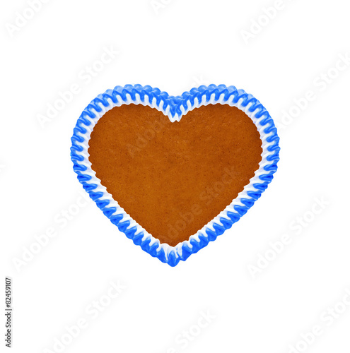 Lebkuchenherz in Blau