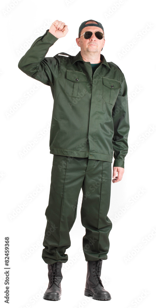 Confident man in uniform. Confident man in uniform.