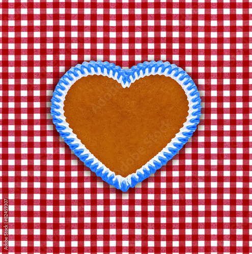 Lebkuchenherz in Blau