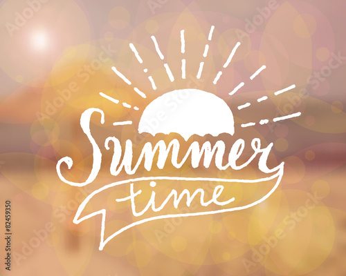 Summer Time Hand Lettered Design
