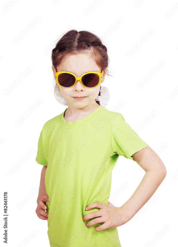 Portrait of a serious cute little girl Portrait of a serious cute little girl