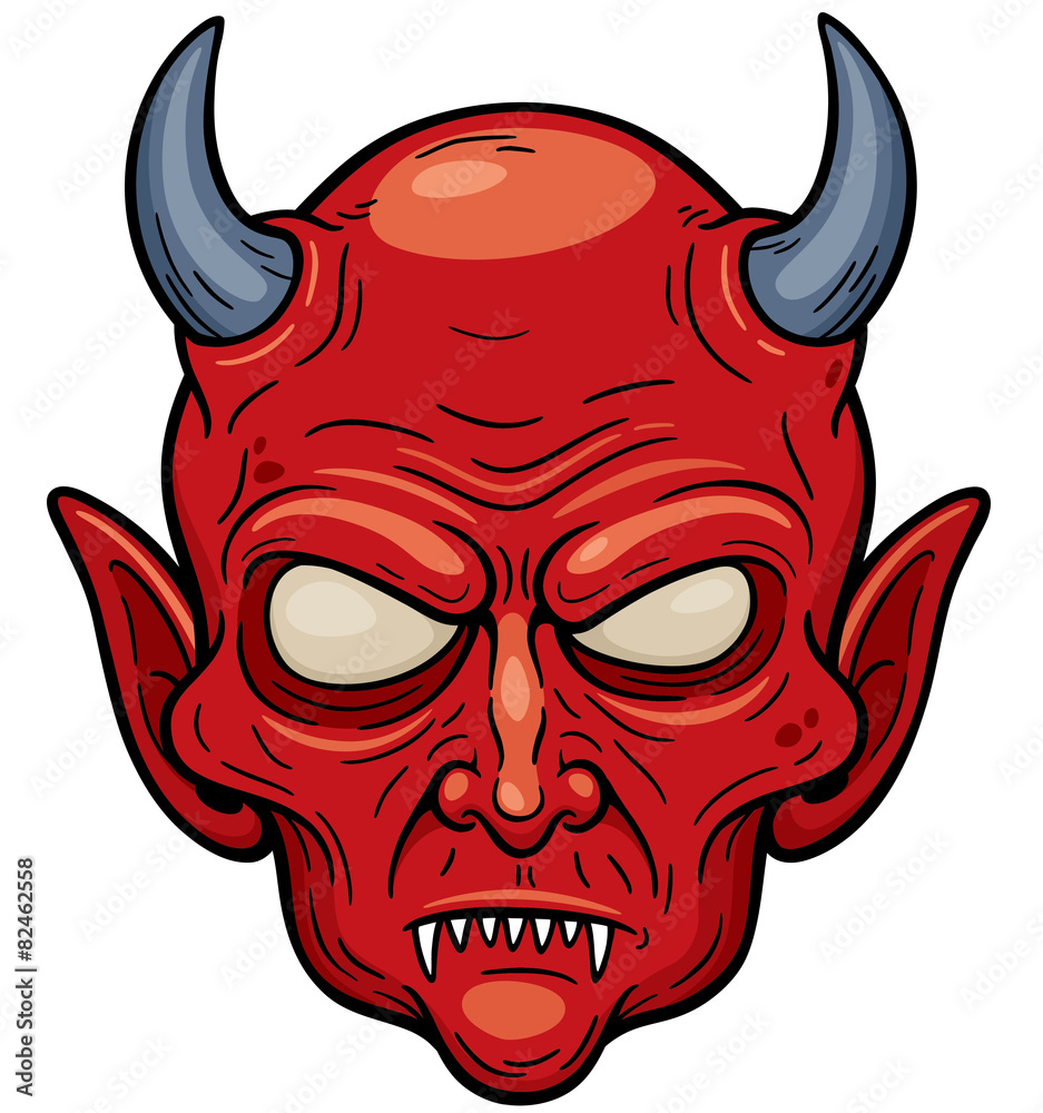 Vector illustration of Devil face Vector illustration of Devil face