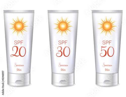 Protected skin with a sunscreen lotion SPF 50
