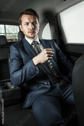 Businessman in the car © opolja