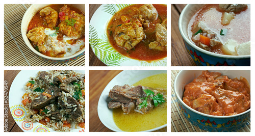 Food set oriental cuisine