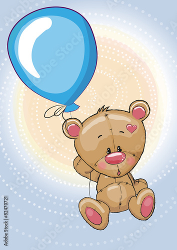 Teddy with balloon