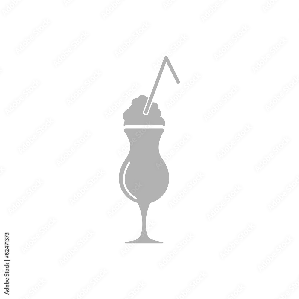 Fototapeta premium Simple icon cocktail.