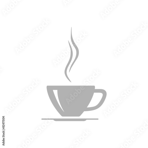 Simple icons cup of hot drink.