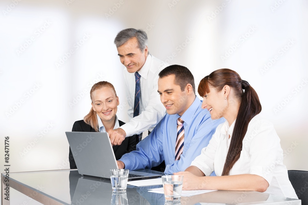 Business. Business people working on a laptop Business. Business people working on a laptop
