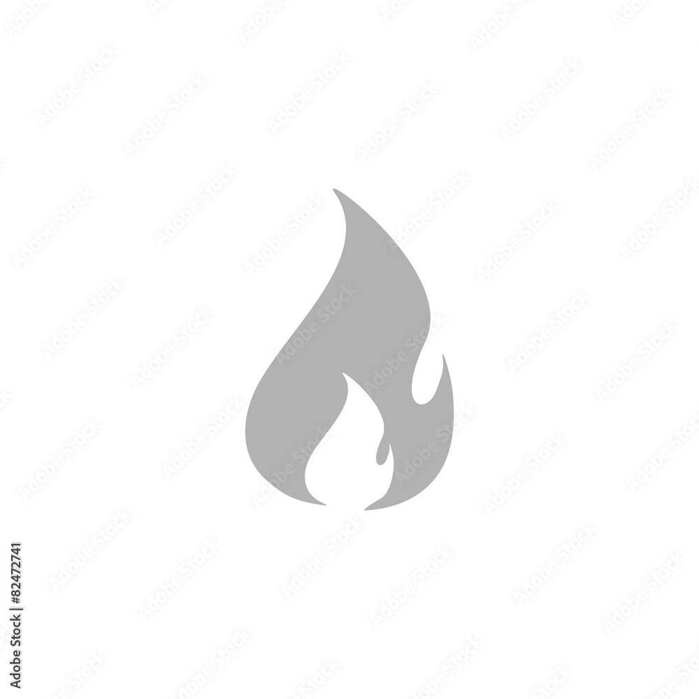 Simple fire icon. Simple fire icon.