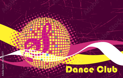 Pink background for dance club