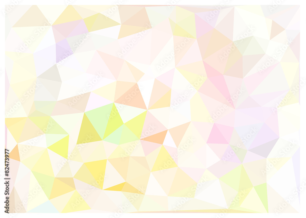 キュビズム背景 淡いピンクとイエロー Stock Vector Adobe Stock