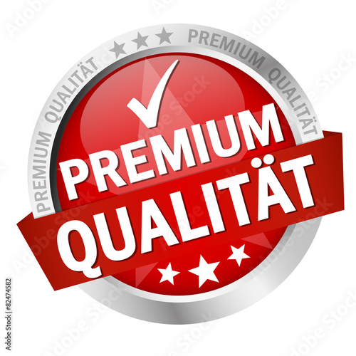 button with text Premium Qualität