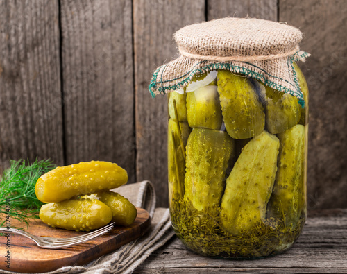 Jar of pickles photo