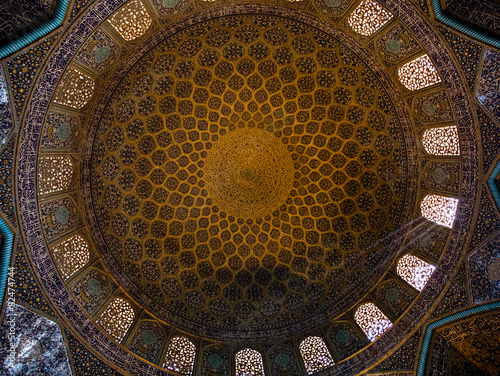 Ceiling of the Loftollah mosque, Iran
