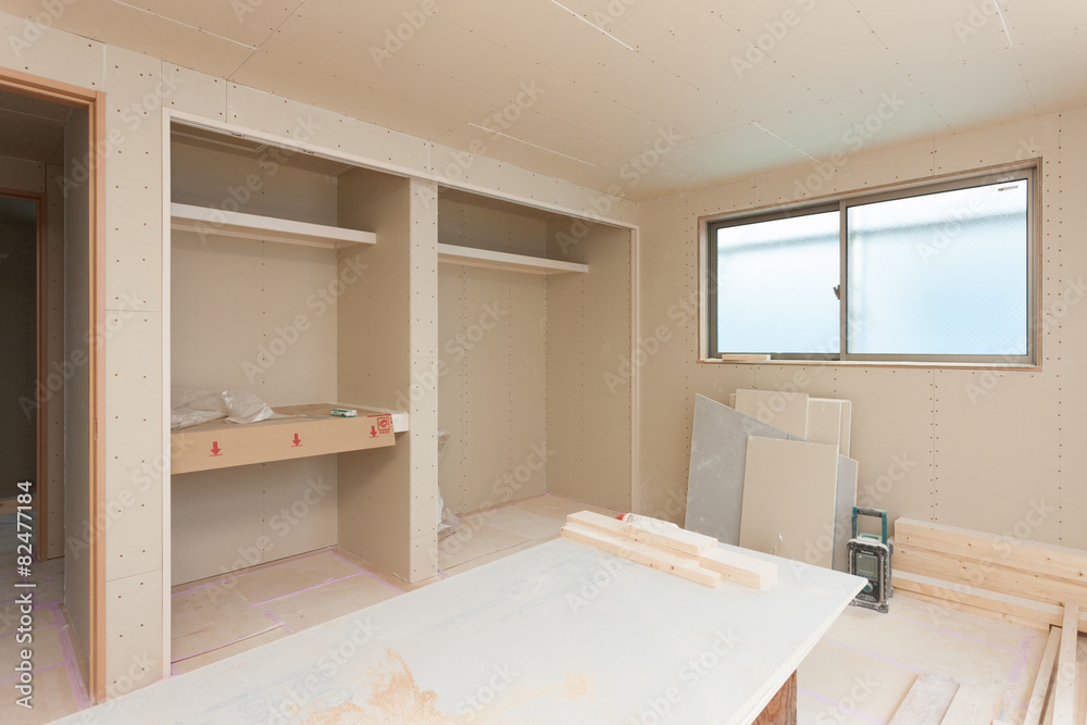 Obraz premium 住宅建設現場 内装工事