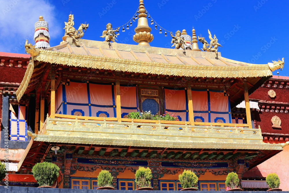 Gilded roofs. Jokhang temple-Lhasa-Tibet. 1413 Gilded roofs. Jokhang temple-Lhasa-Tibet. 1413