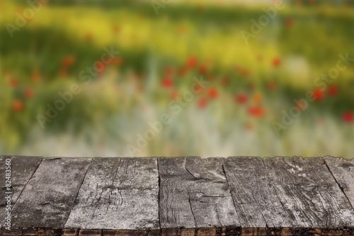 Flower. Spring background with tabletop. Flowers background