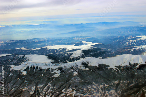 Fotografie Chaîne montagneuse des Balkans en Bulgarie