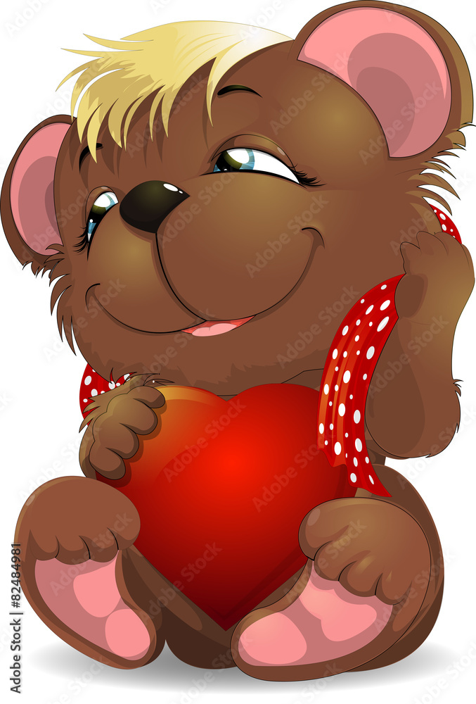 Fototapeta premium bear and heat