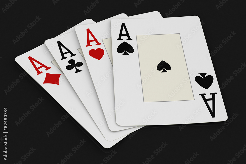 Obraz premium aces (clipping path included)